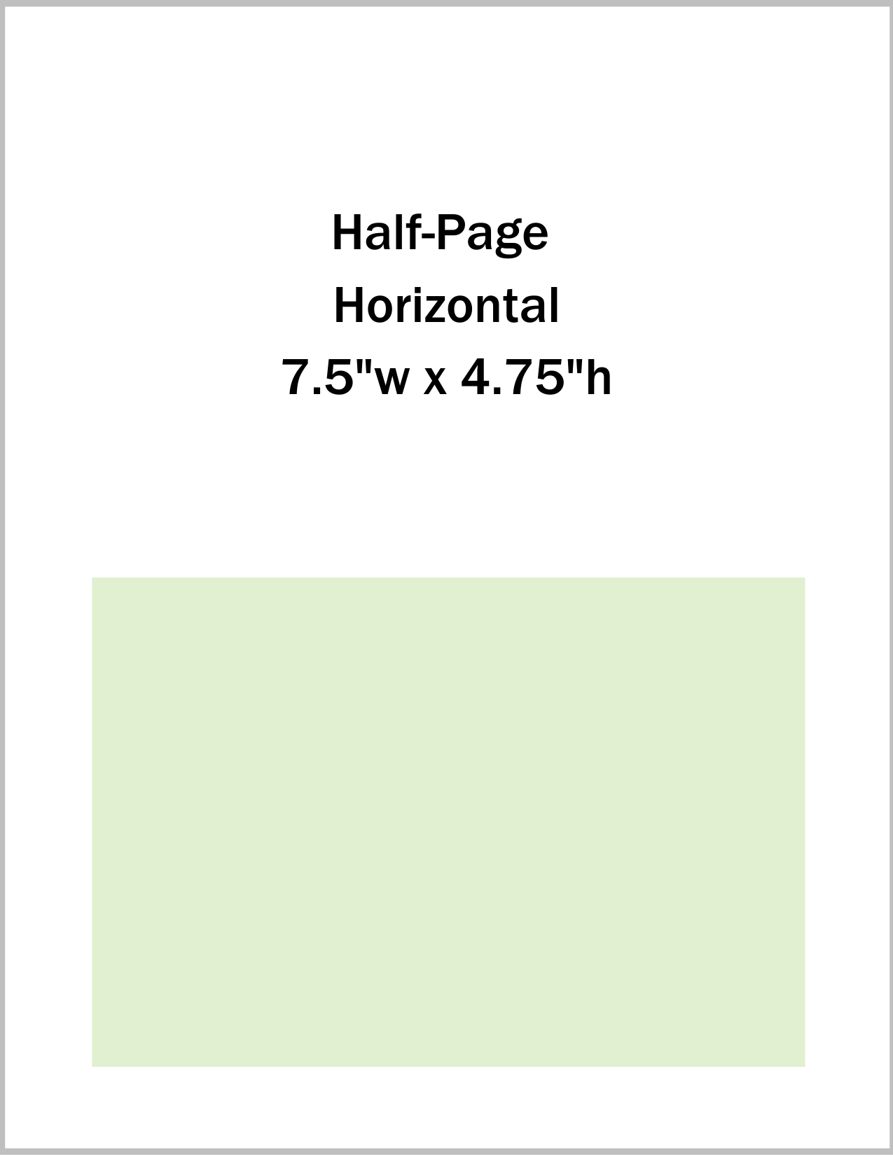 Half-Page Horizontal